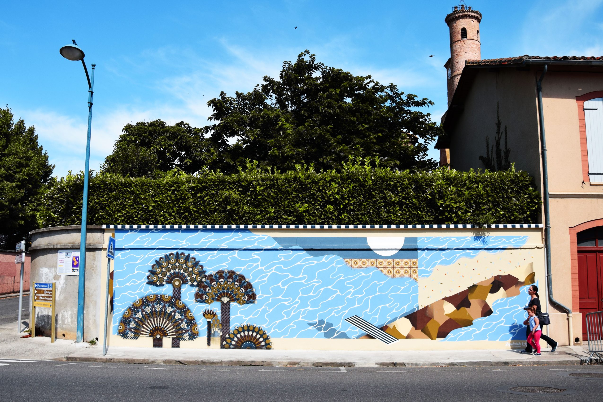 Fresque murale Oasis supakitch.koralie2 - L'Isle-Jourdain